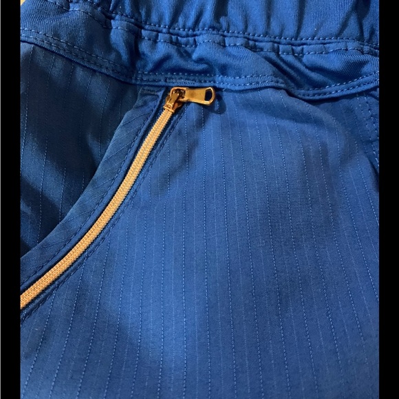 Cherokee Scrub Pants Royal Blue Cargo Pocket Zip Front Pockets Small Unisex - Picture 3 of 3
